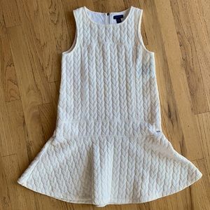 Girl’s Tommy Hilfiger Cream Sleeveless Dress
